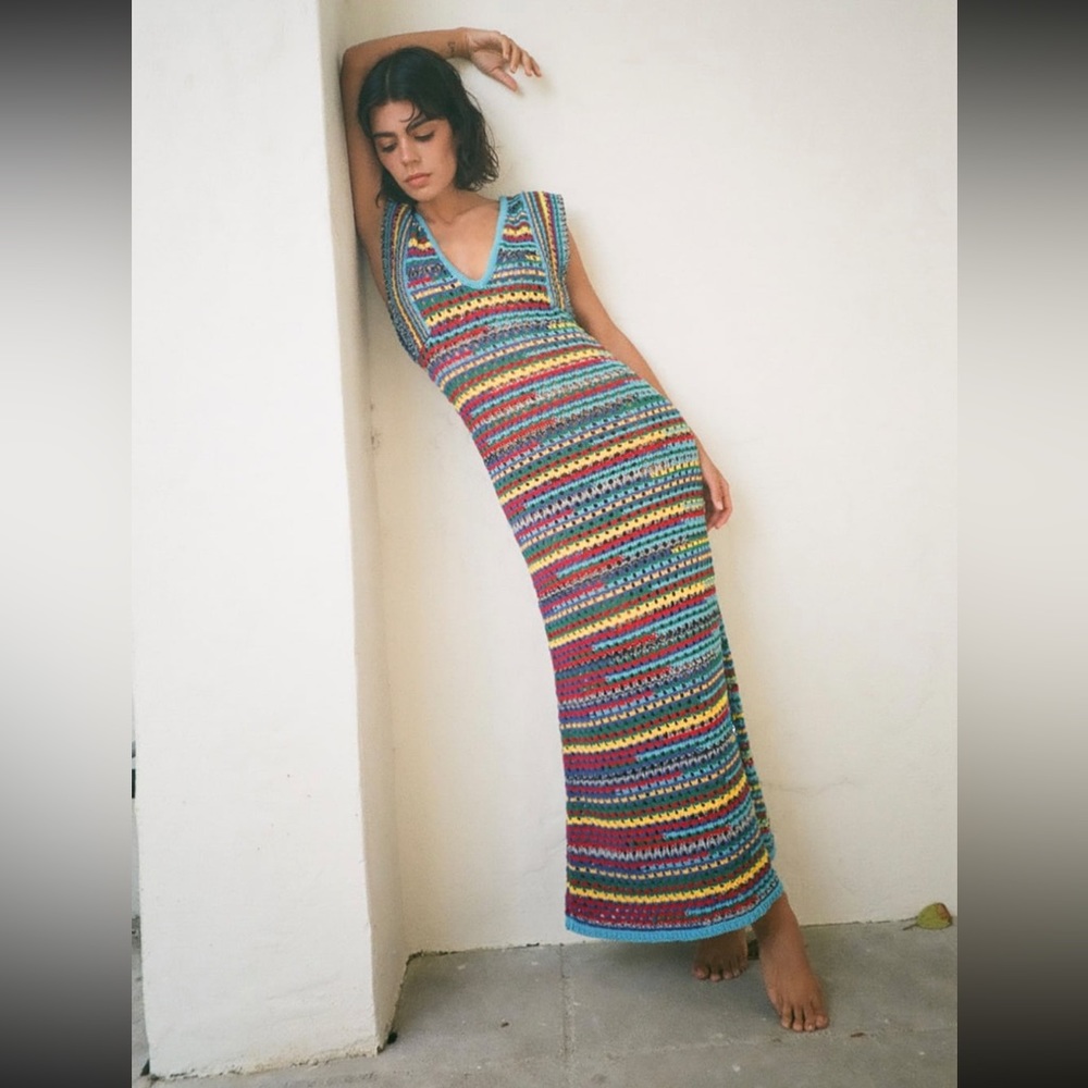 Zara Multicolored Knit Dress